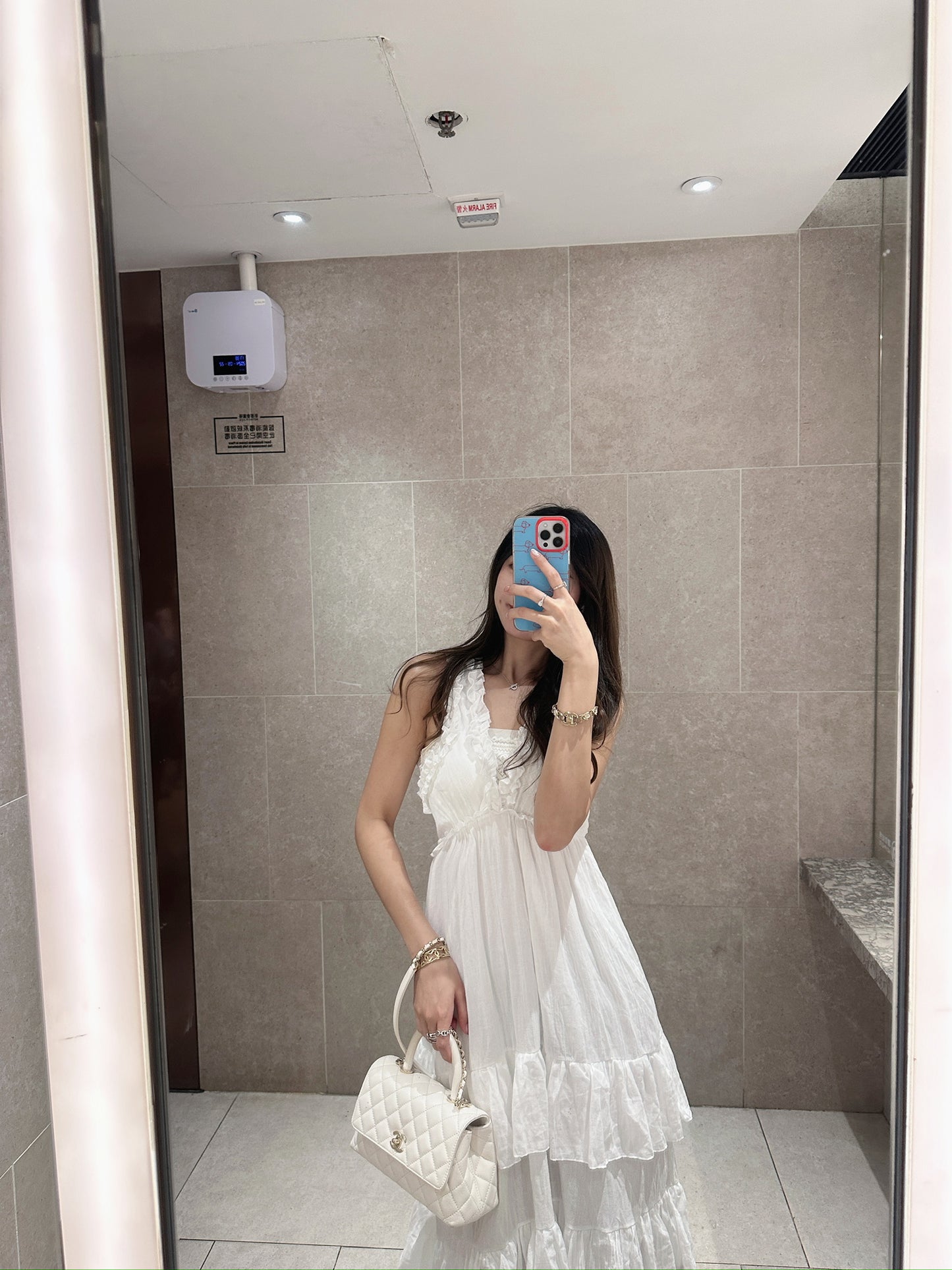 Layered sleeveless holiday dress