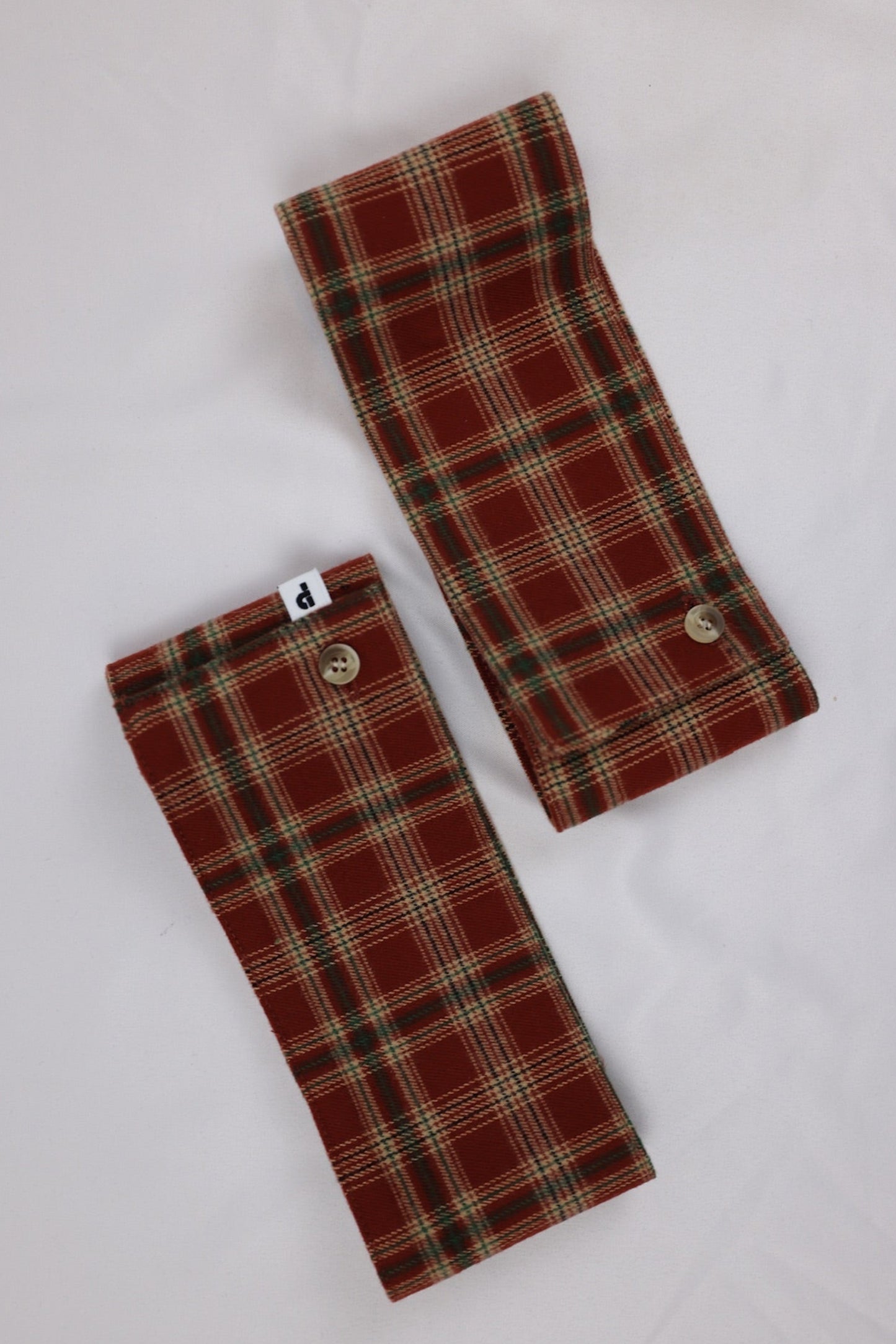 Patchy - Black  Oversized T-shirt with Red Checked Flare Sleeves