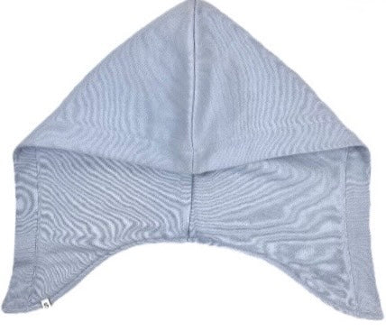 Patchy - Blue Cropped Hoodie with White Hat
