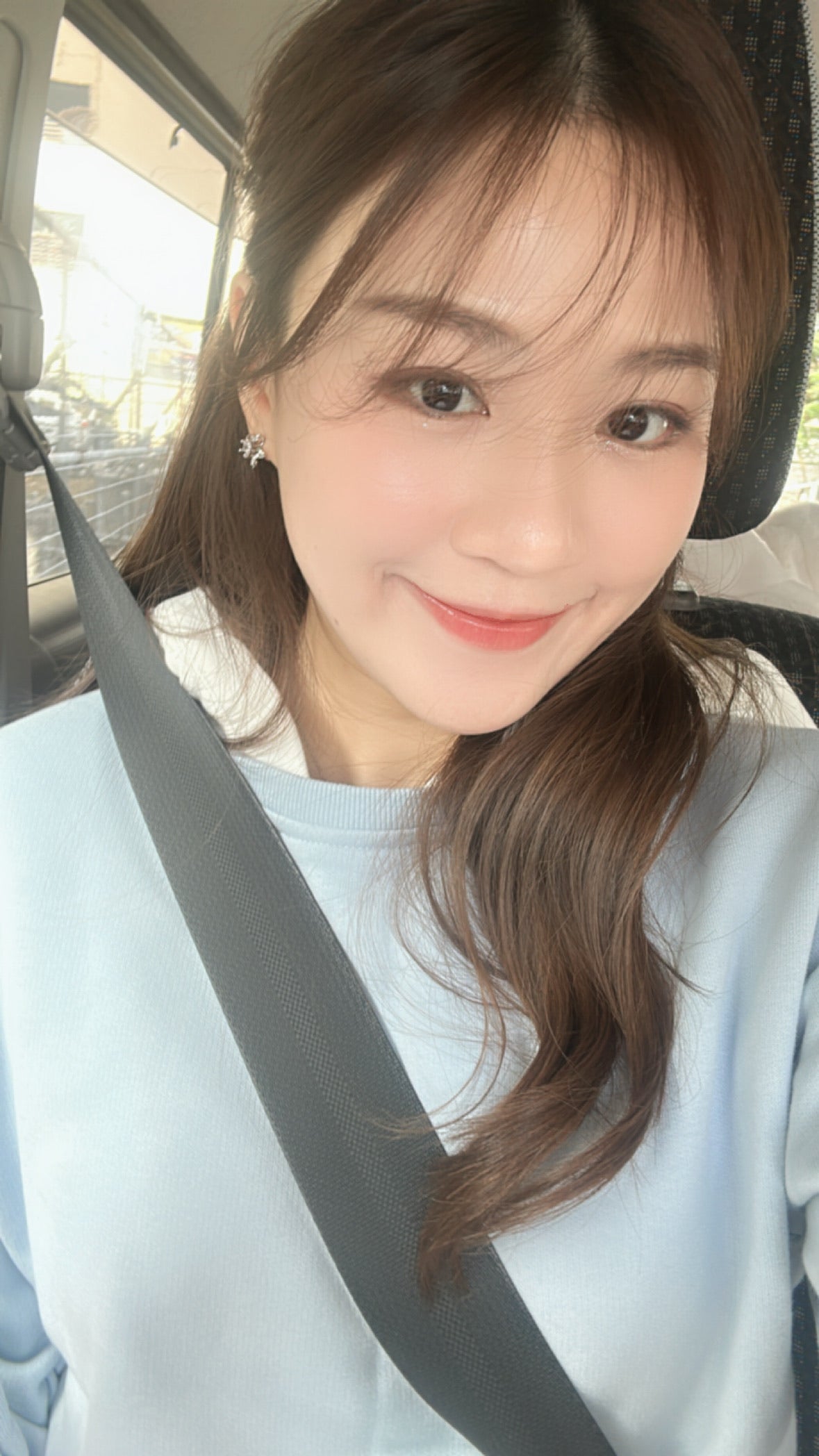 Patchy - Blue Cropped Hoodie with White Hat