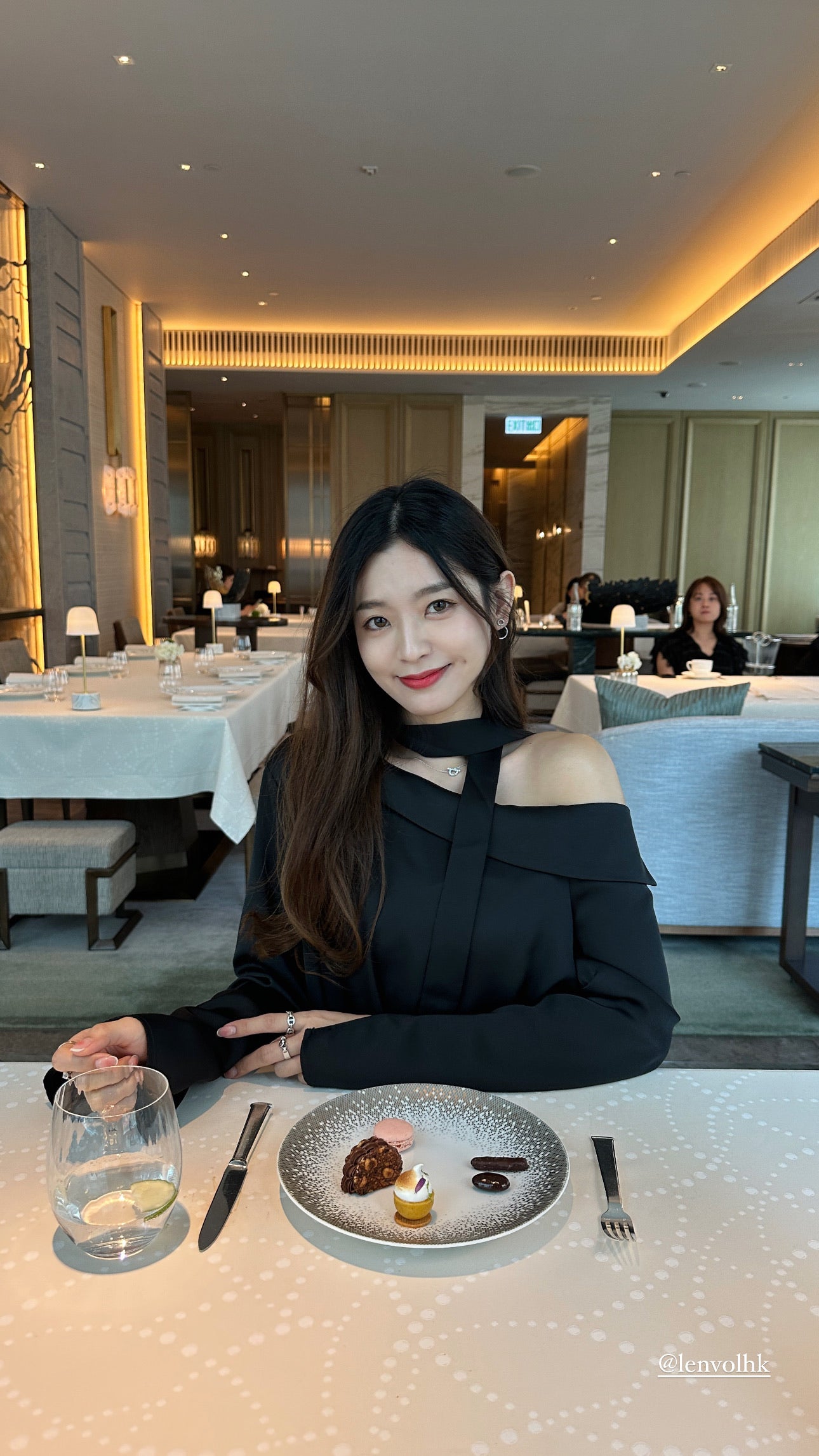 Satin sloping shoulder longline top with strap